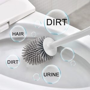 Porta asciugatura ventilato in <span class=keywords><strong>Silicone</strong></span> detergente per la pulizia del <span class=keywords><strong>bagno</strong></span> <span class=keywords><strong>scopino</strong></span> per wc - Product Image 2