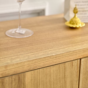 Armoire de rangement d'appoint à grande capacité en bois massif personnalisée INNOVA Home pour salon, entrée, ferme, hôtel - Product Image 5