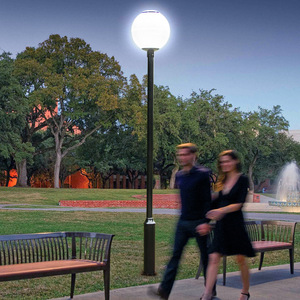 Lampe de jardin LED extérieure à tête unique ronde 3,5 m, étanche, pour éclairage paysager de cour et de villa - Product Image 3