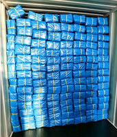 Bâche en PE enduite de HDPE, imperméable, toile plastique résistante