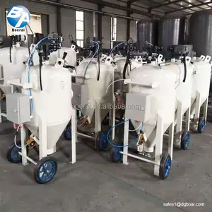 BOERAI Pressure Shot Blasting Machine Soda Sandblasting Pot Dustless Sand Blasting