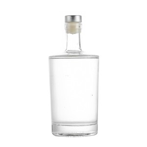 Prix d'usine, bouteilles de whisky et de vodka en verre rond à fond épais personnalisées de 100 ml, 375 ml, 500 ml, 750 ml, bouteilles de liqueur en verre vides avec bouchon - Product Image 5