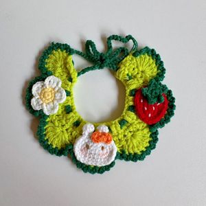 צעיף דבורת סרוג בעבודת יד, אביזר תחפושת חיית מחמד מתכווננת עבור ליל כל הקדושים, מתנות מלאכת יד - Product Image 6