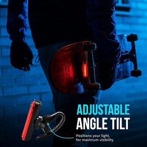 Feu arrière de vélo, lampe de sécurité pour VTT et vélo de route, feu arrière LED rechargeable pour cyclisme, accessoire de sécurité. - Product Image 3