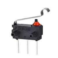 Micro-interrupteur étanche en plastique SPDT, indice de protection IP67, DONGHAI MT6 250V 3A, largement utilisé dans les stations de recharge, conception compacte et performante