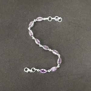 Handmade <b>Amethyst</b> Gemstone <b>Bracelet</b> 925 Sterling Silver <b>Bracelet</b> for Women - Product Image 5