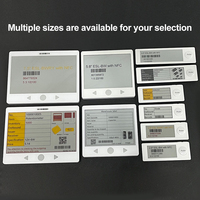 Étiquette électronique d'entrepôt avec écran e-ink de 2,9 pouces, 4 couleurs, bouton tactile, système WMS Pick to Light (PTL), éclairage et étiquetage de préparation de commandes