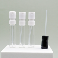 Mini Portable 1.5ml 2ml 2.5ml 3ml 4ml 5ml vaporisateur verre échantillon bouteille pompe testeur huile essentielle parfum liquide brouillard vaporisateur flacon