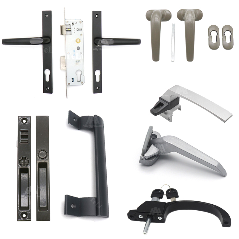 JCP PRO - Juego De Manijas De Puerta De UPVC Con Resorte 92 PZ 92 Mm