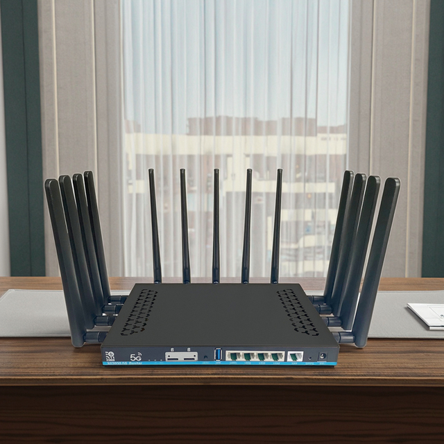 Wireless Wifi 5g Modem Openwrt Routers MT7981B Chipset Dual Core CPU 3000Mbps 5G NSA/SA Wifi6 CPE Router Dual With Sim Card Slot