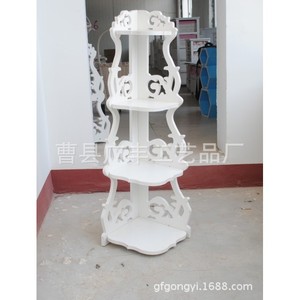 Four Tier <b>Flower</b> Stand White Irregular Shape Freestanding Indoor Decorative Shelf For Home Garden Display - Product Image 2