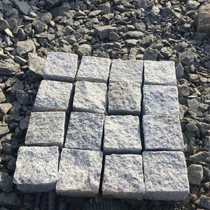 G603 Pavé <span class=keywords><strong>en</strong></span> granit 10x10 cm <span class=keywords><strong>Pierre</strong></span> grise dégringolée de style moderne pour <span class=keywords><strong>allée</strong></span> et aménagement paysager - Product Image 1