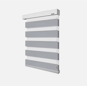 Stores zébrés motorisés sans fil personnalisés pour fenêtres, avec automatisation intelligente et Wi-Fi, pour lucarnes et stores zébrés d'usine - Product Image 1