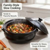 Casserole en céramique antiadhésive durable, compatible gaz et induction, nouveau style chinois, poignée en acier inoxydable, passe au lave-vaisselle