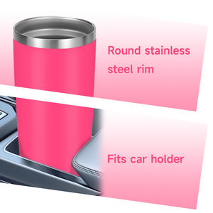 Mug à café isotherme de 20 oz avec couvercle, tasse à café en acier inoxydable, gobelet à café à double paroi sous vide - Product Image 4