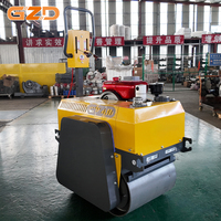 Compacteur routier vibrant à double tambour GZD 500 kg, 600 mm, 30 KN, moteur diesel Changchai
