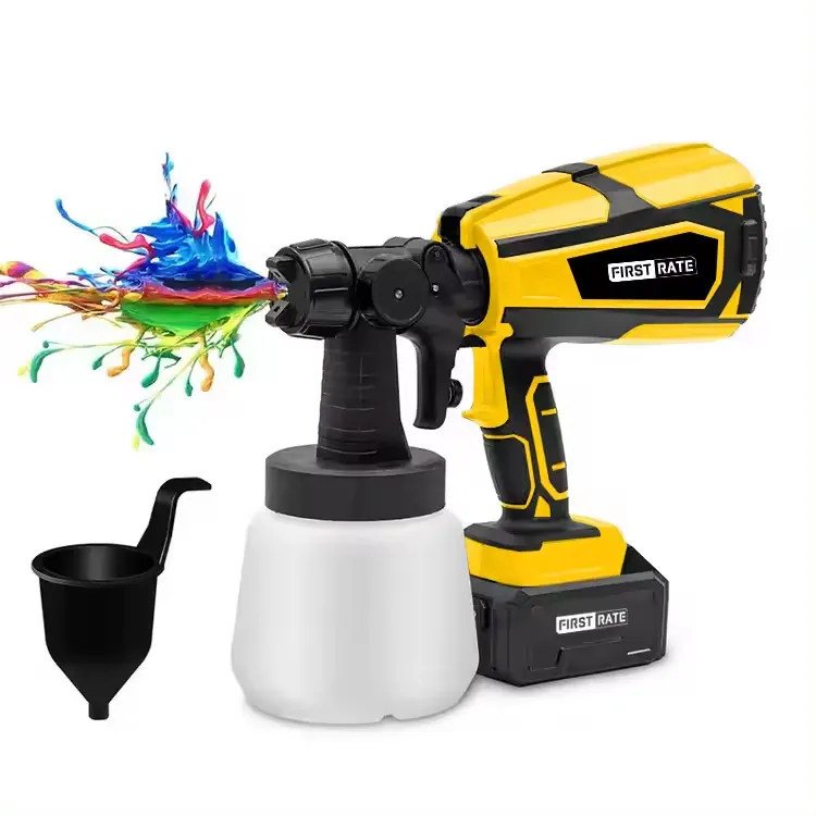 2024 28Noz Even Spraying Hand Held Split Woodworking Lithium Battery Power Paint Sprayers With Accessories