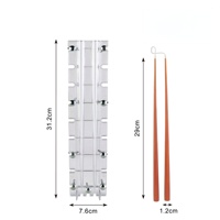 Moule à bougie ultra-mince conique en plastique transparent de précision pour la création de bougies de dîner délicates et élégantes – Moules à bougies en plastique