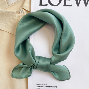 Pañuelo Cuadrado de Seda de Morera 100% Pura de Color Liso para Mujer Poetic <span class=keywords><strong>EHome</strong></span>, Pañuelo de Cuello de Alta Gama, Solo Lavar a Mano, Todas las Estaciones, Regalo - Product Image 4