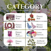 Sphères florales artificielles colorées et douces aux tons pastel, décoration florale de mariage sur le thème du printemps
