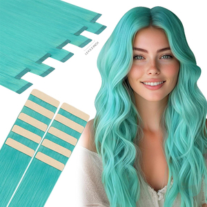 Extensions de cheveux ondulés humains européens à double tirage Cheveux bouclés blonds à double face d'aspect naturel Invisible - Product Image 1
