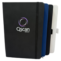 Cahier promotionnel A5 en cuir PU Cahier de journal à couverture rigide en PU