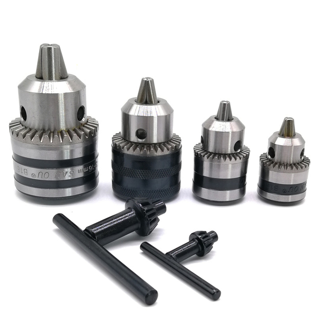 Cnc Machine Tools Mini Drill Chuck Set B10 B12 B16 B22 Drill Chuck Keyless 16mm Chuck Taper for Lathe Drilling Machine