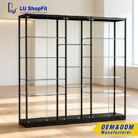Vitrine en verre sans cadre personnalisable pour figurines d'anime, petite vitrine pour objets de collection