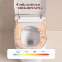 WC intelligent haut de gamme avec bidet intégré, chasse d'eau Tornado, glaçure antibactérienne, pour suites hôtelières et usage commercial