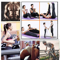 Cuerda de tensión para Fitness, Material TPE, banda de resistencia para entrenamiento muscular, correa de tracción elástica para ejercicio de Yoga para sentarse, tiras de Pedal