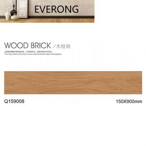 Carreaux de sol en <span class=keywords><strong>grès</strong></span> frais en <span class=keywords><strong>bois</strong></span> foncé avec effet brun 150*900mm pour le salon - Product Image 6