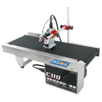 Imprimante de codes-barres semi-automatique 2026 la plus récente, machine d'impression jet d'encre TIJ multilingue en ligne de haute qualité, usine source avec garantie de 10 ans