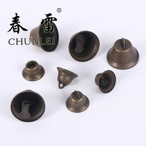 Campanella Vintage in Bronzo da 30mm, Ornamento Rustico per Carillon, Decorazione Etnica e Campane Antiche Festive per Albero di Natale, <span class=keywords><strong>Artigianato</strong></span> Natalizio - Product Image 2