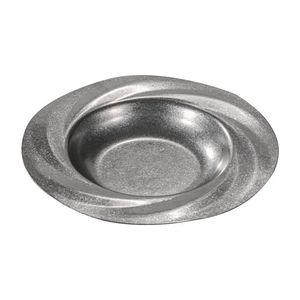 Stainless Steel Round Deep Plates Solid Color For Hotel Meals Coffee Tea Serving YX996 - Product Image 3