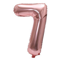 Ballons en feuille d'aluminium géants couleur or rose, chiffres de 32 pouces, écologiques, pour décorations de fête d'anniversaire, fête des mères, anniversaire de mariage, décorations festives