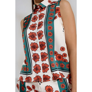 Camicia senza maniche con disegno floreale - Product Image 5