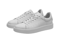 Baskets décontractées en cuir véritable blanc pour hommes, nouveau style 2025, chaussures tendance