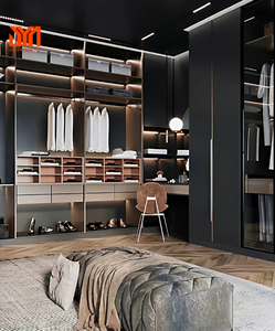 JYN High End Clothes Cabinet Wardrobe Walkin <strong>Closets</strong> Systems Furniture Design Custom Luxury Bedroom <strong>Big</strong> Wooden Walk in <strong>Closet</strong> - Product Image 5