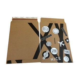 Sac de livraison de sous-vêtements <span class=keywords><strong>A4</strong></span> Non pliables, enveloppes de courrier rigides, personnalisés en carton, avec fenêtre - Product Image 6