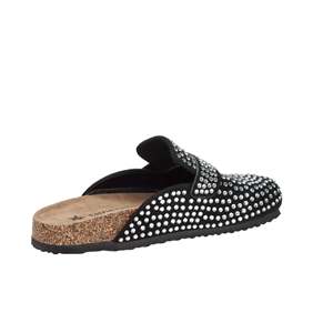 Donna Sabot SASS250278 Nero Zuecos con Pedrería Zapatos Planos Sin Cordones para Mujer - Product Image 5