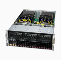 Supermicro GPU A-Plus 服务器 AS-4125GS-TNRT 4U 机架式双路 AMD EPYC 9004 24 DIMM 插槽 8x 双宽 GPU 32GB 内存