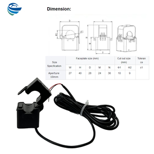 Transformador de corriente de núcleo dividido de fábrica MA 333mV 666mV Salida Ratio personalizado <span class=keywords><strong>Sensor</strong></span> de abrazadera de cable Proveedor 5A 50A 100A 150A CT - Product Image 4