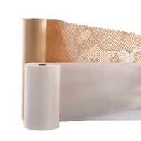 Papier kraft nid d'abeille biodégradable et recyclable pour le transport de verre fragile avec impression numérique