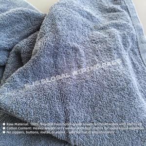 Trapos de toalla resistentes reutilizados para uso industrial, trapos de algodón de colores mixtos para limpieza - Product Image 4