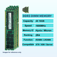 Kit Set PC Desktop Mainboard X99 BARU dengan Combo Dual Intel Xeon E5 2696 V4, 4x 16gb DDR3 RDIMM, Motherboard X99 Dual CPU