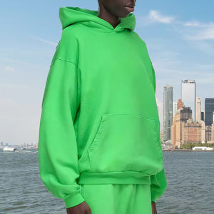 Sudadera con capucha informal deportiva con lavado ácido, hombro caído para opciones de estampado Puff, ropa de gimnasio de algodón 100%, ropa de calle de peso pesado, Sudadera con capucha - Product Image 6