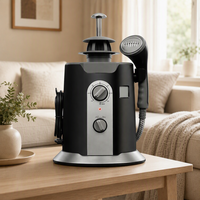 Défroisseur Vapeur et Séchoir à Vêtements Numérique 850W, Fer à Repasser Portable à Air Chaud avec Minuteur pour Usage Domestique