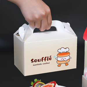 一次性食品级百吉饼甜甜圈包装盒4粒6粒包装盒玉米饼汉堡零食外卖包装盒 - Product Image 4