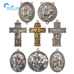 Collar con Colgante <span class=keywords><strong>de</strong></span> Medalla <span class=keywords><strong>de</strong></span> San Martín <span class=keywords><strong>de</strong></span> Tours, Oración Católica Religiosa, Medalla Personalizada <span class=keywords><strong>de</strong></span> San Martín <span class=keywords><strong>de</strong></span> Tours - Product Image 1