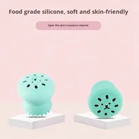 Brosse nettoyante faciale en silicone en forme de pieuvre, douce, de qualité alimentaire, pour un nettoyage en profondeur, exfoliant pour le visage, outil de salon de beauté, vente en gros usine